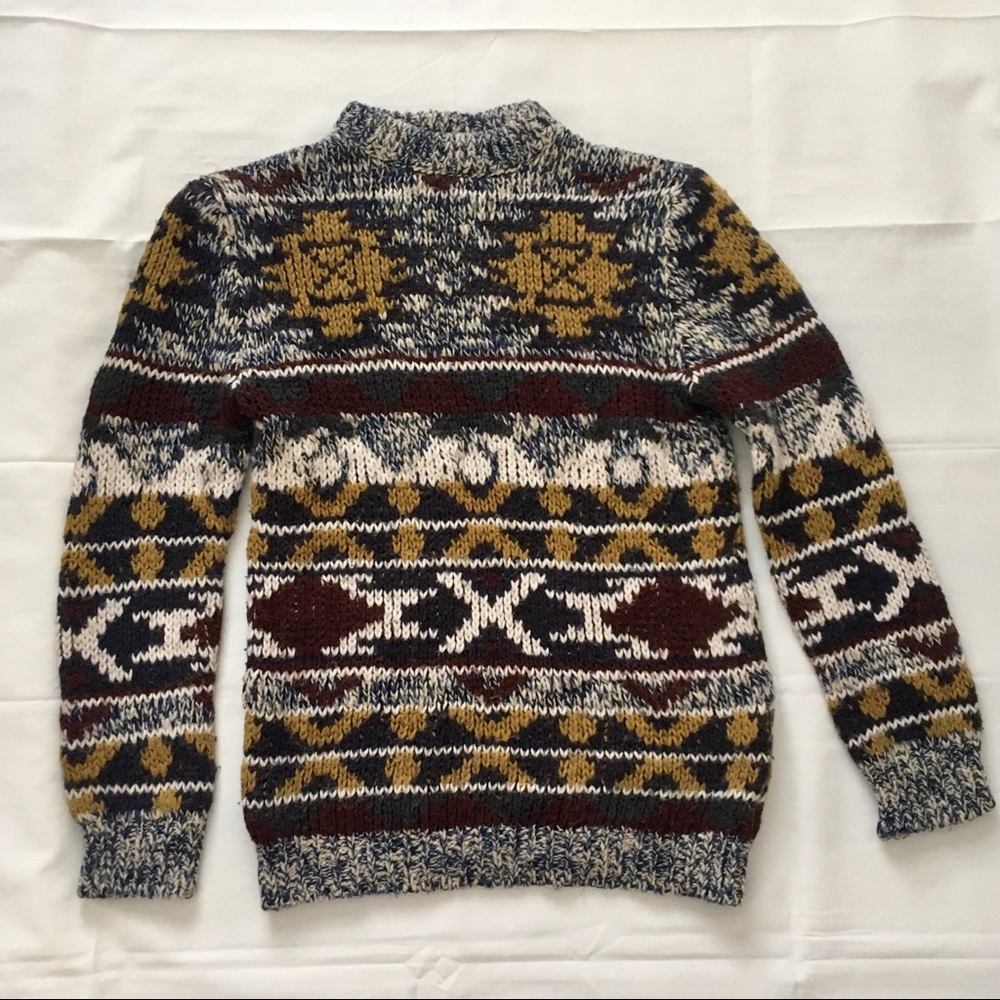 Boys Pattern Knit Sweater